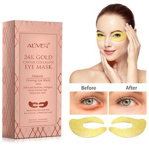 24K Caviar Collagen Eye Mask Gel Patches
